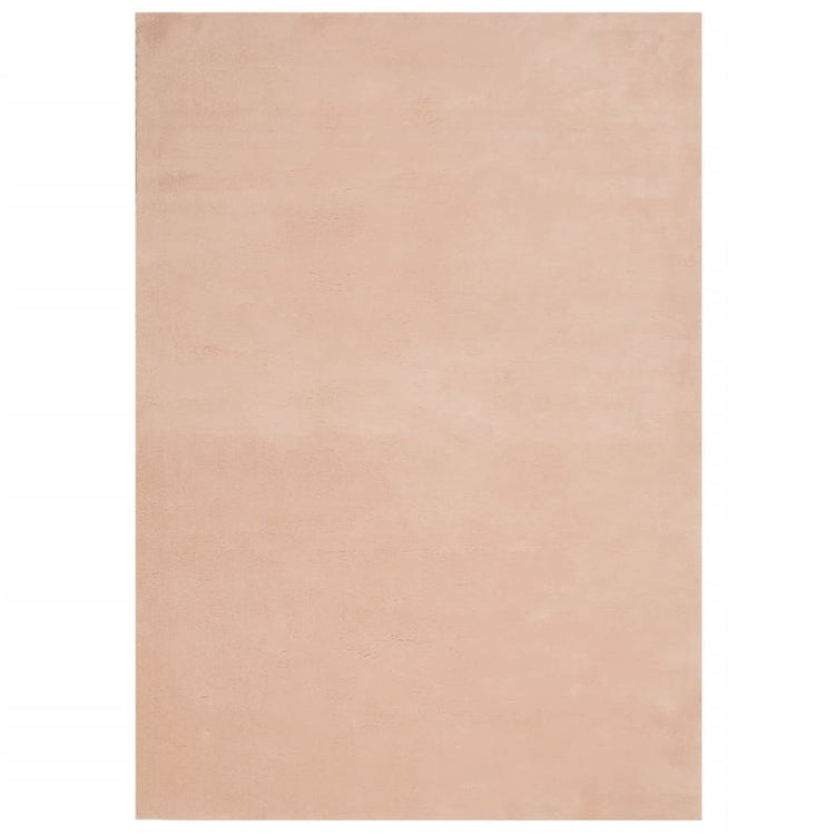Tapis Vidaxl Huarte Low -Pile Soft Soft Wasable 140x200 cm rose