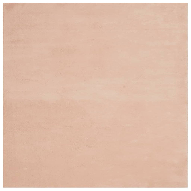 Tapis Vidaxl Huarte Low -Pile Soft Soft Washable 200x200 cm rose