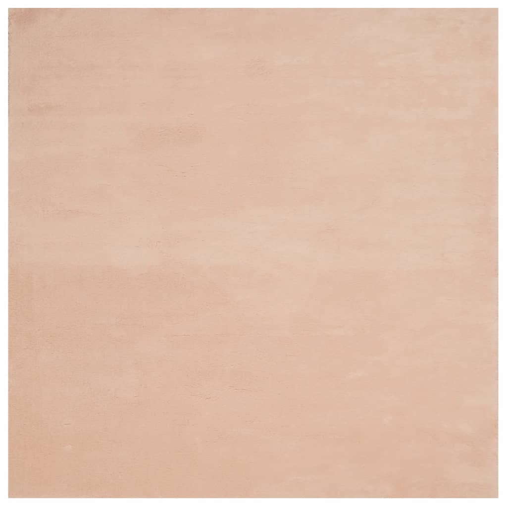 Tapis Vidaxl Huarte Low -Pile Soft Soft Washable 240x240 cm rose