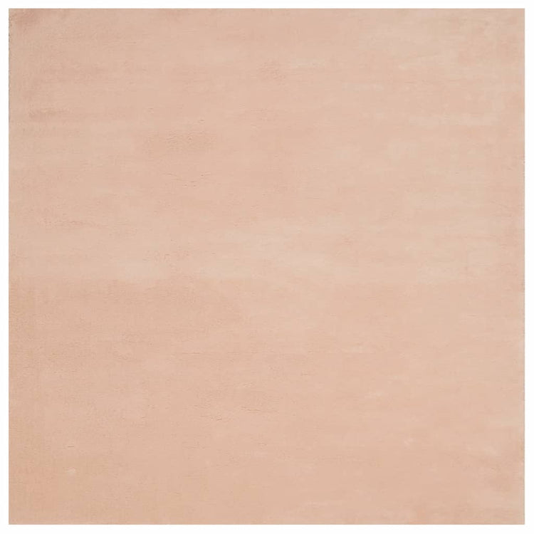 Tapis Vidaxl Huarte Low -Pile Soft Soft Washable 240x240 cm rose
