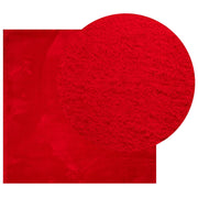 Tapis vidaxl Huarte Low-Pole Soft Soft Lavable 120x120 cm rouge - afbeelding 3