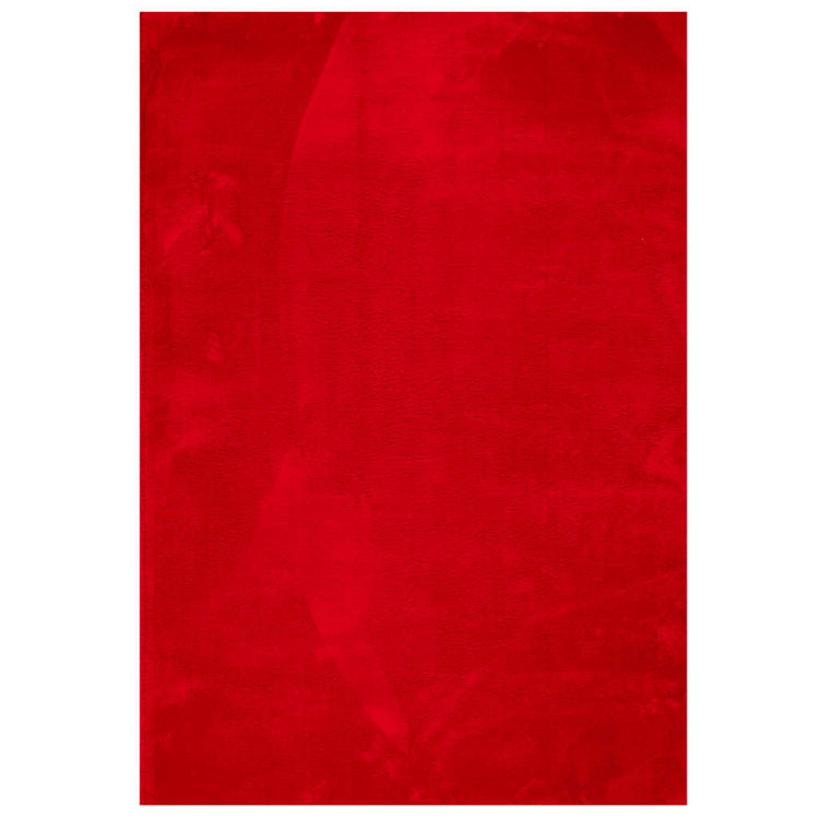 Tapis Vidaxl Huarte Low -Pile Soft Soft Lavable 120x170 cm rouge