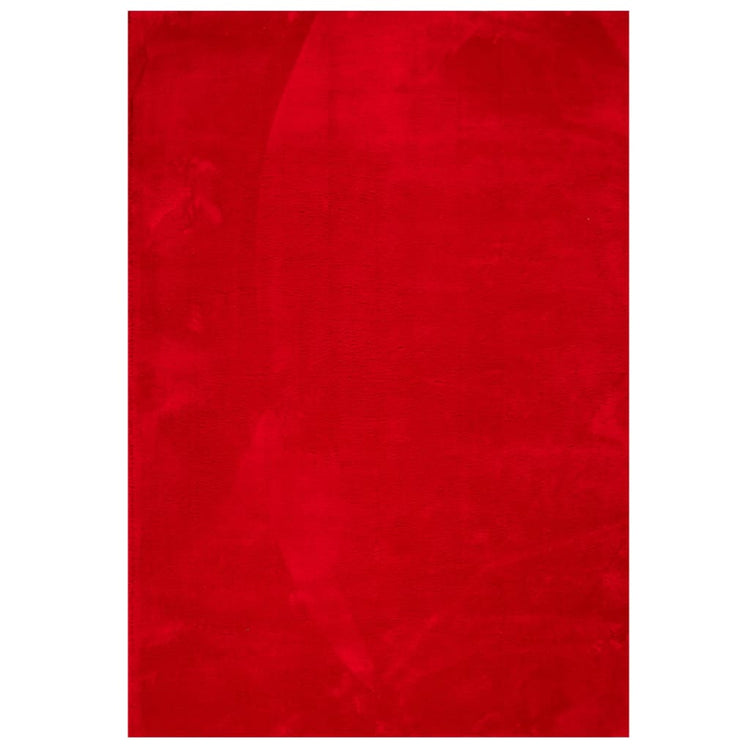 Tapis vidaxl Huarte Low-Pole Soft Soft Lavable 160x230 cm rouge