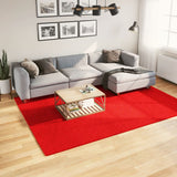 Tapis vidaxl Huarte Low-Pole Soft Soft Washable 200x280 cm rouge - afbeelding 1