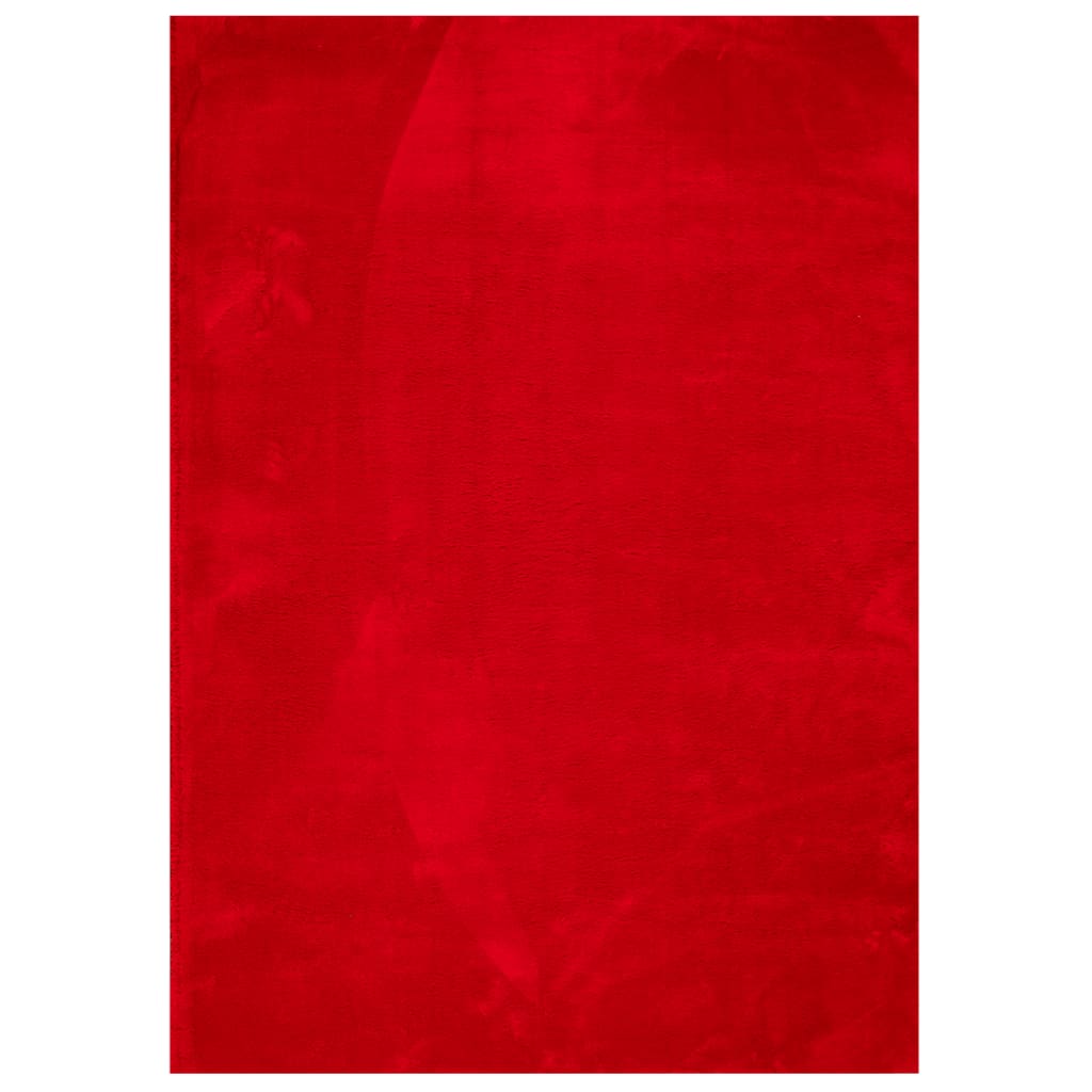 Tapis Vidaxl Huarte Low-Pole Soft Soft Lavable 240x340 cm Rouge