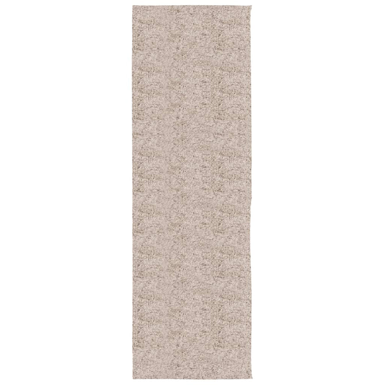 Vidaxl tapis Pampelune Shaggy hautement moderne 80x250 cm beige