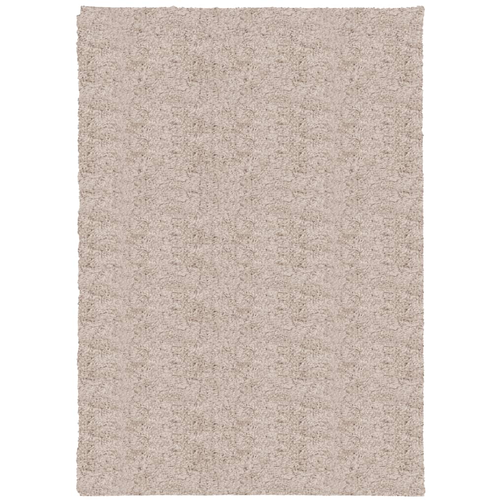 Vidaxl tapis Pampelune Shaggy hautement moderne 120x170 cm beige