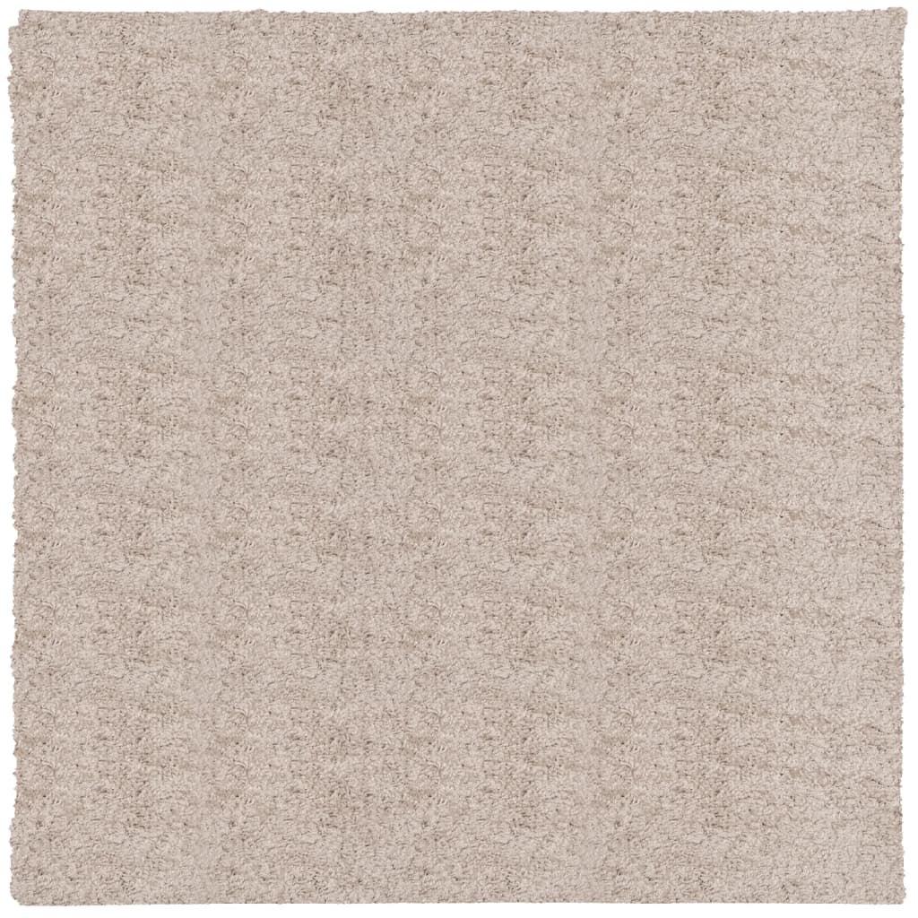 Vidaxl tapis Pampelune Shaggy hautement moderne 240x240 cm beige