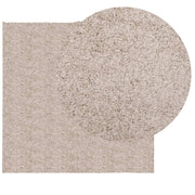 Vidaxl tapis Pampelune Shaggy hautement moderne 240x240 cm beige - afbeelding 3