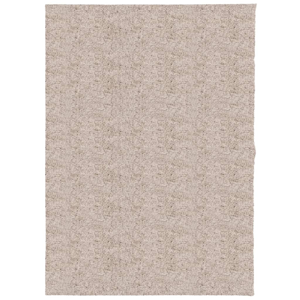 Vidaxl tapis Pampelune Shaggy hautement moderne 240x340 cm beige