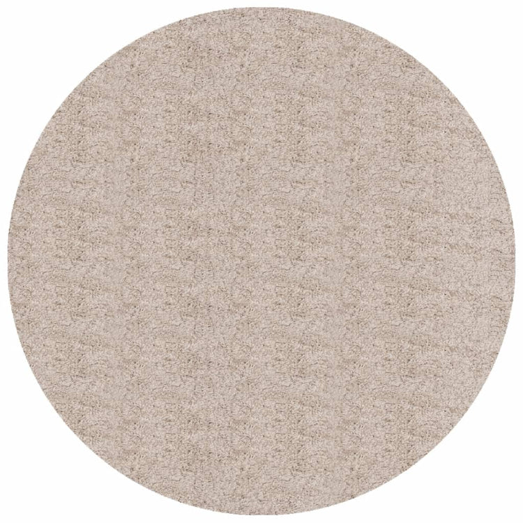 Vidaxl tapis Pampelune Shaggy très moderne Ø 100 cm beige