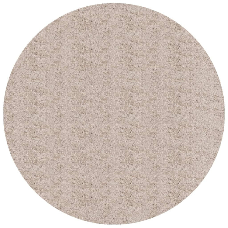 Vidaxl tapis Pampelune Shaggy hautement moderne Ø 240 cm beige