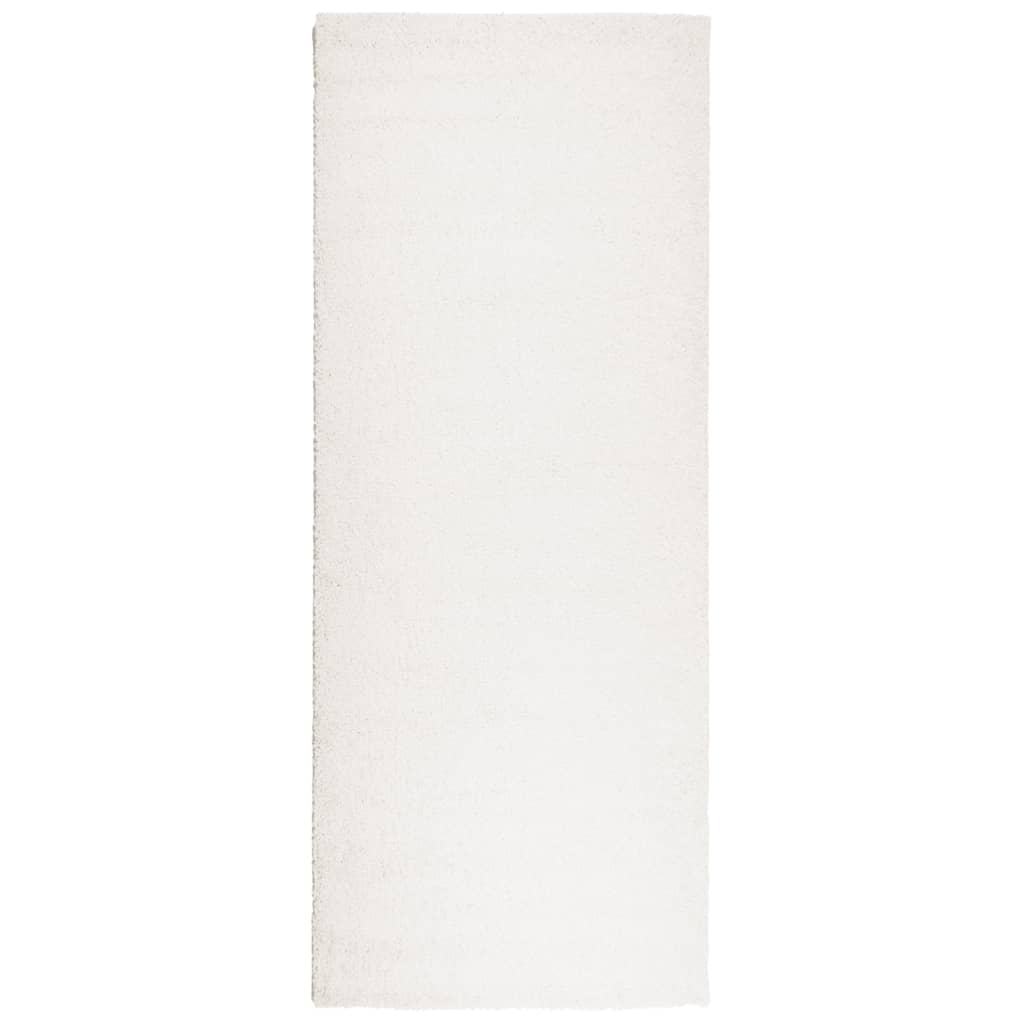 Vidaxl tapis Pampelona Shaggy High Thary Modern 80x200 cm crème