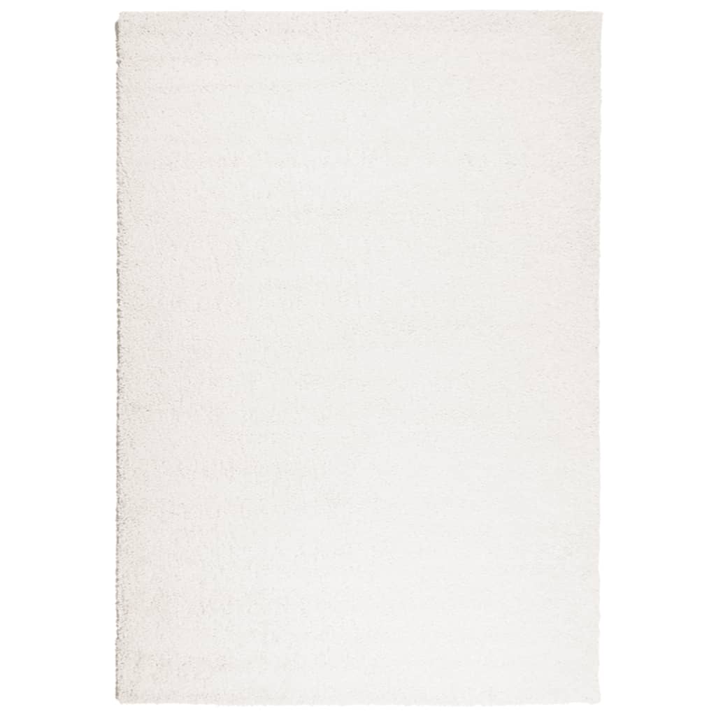 Vidaxl tapis Pampelona Shaggy High Thing Modern 160x230 cm Crem Crème