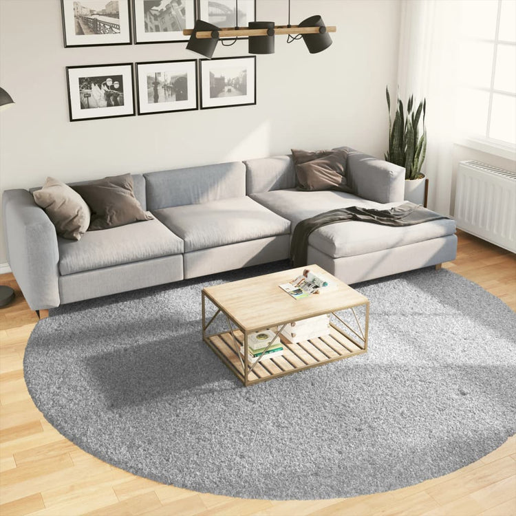 Vidaxl tapis Pampelune Shaggy Très moderne Ø 280 cm Gray