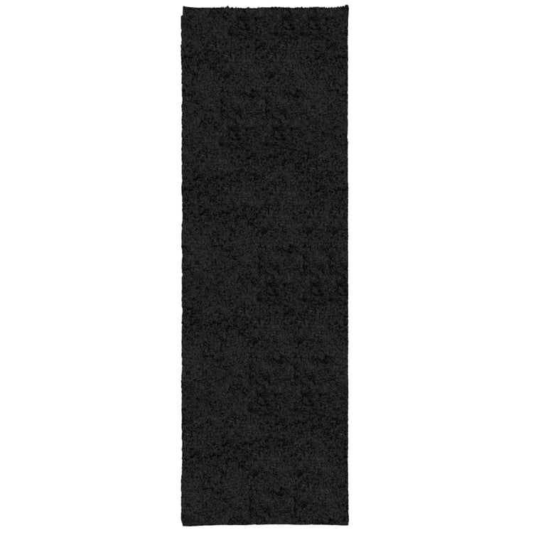 Vidaxl tapis Pampelona Shaggy hautement moderne 80x250 cm noir