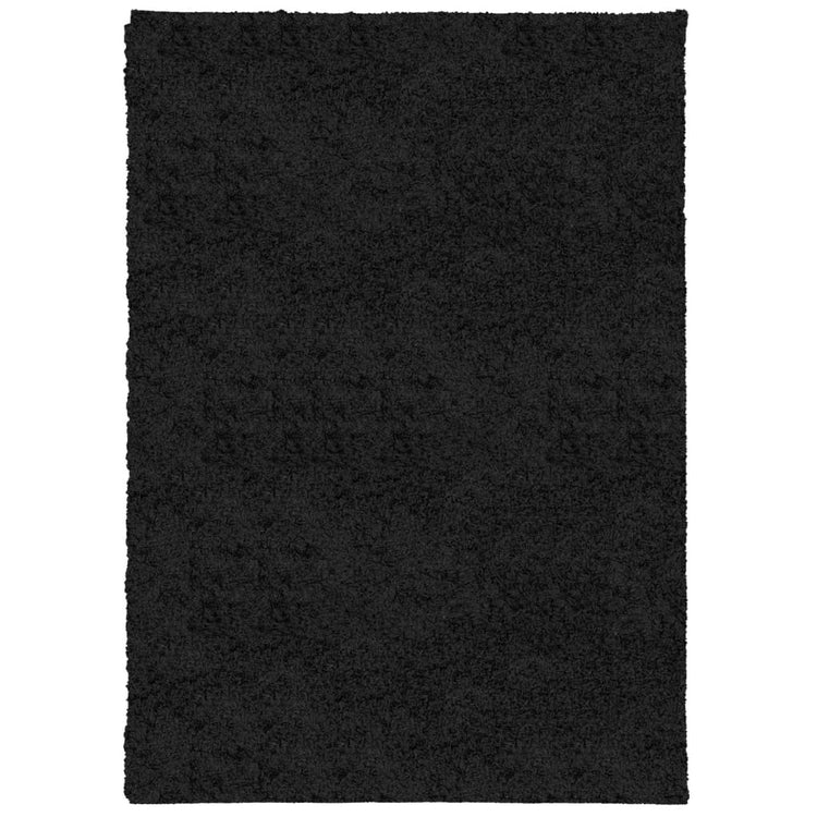 Vidaxl tapis Pampelune Shaggy hautement moderne 120x170 cm noir