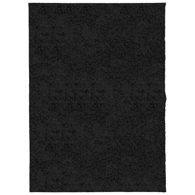Vidaxl tapis Pampelona Shaggy hautement moderne 140x200 cm noir