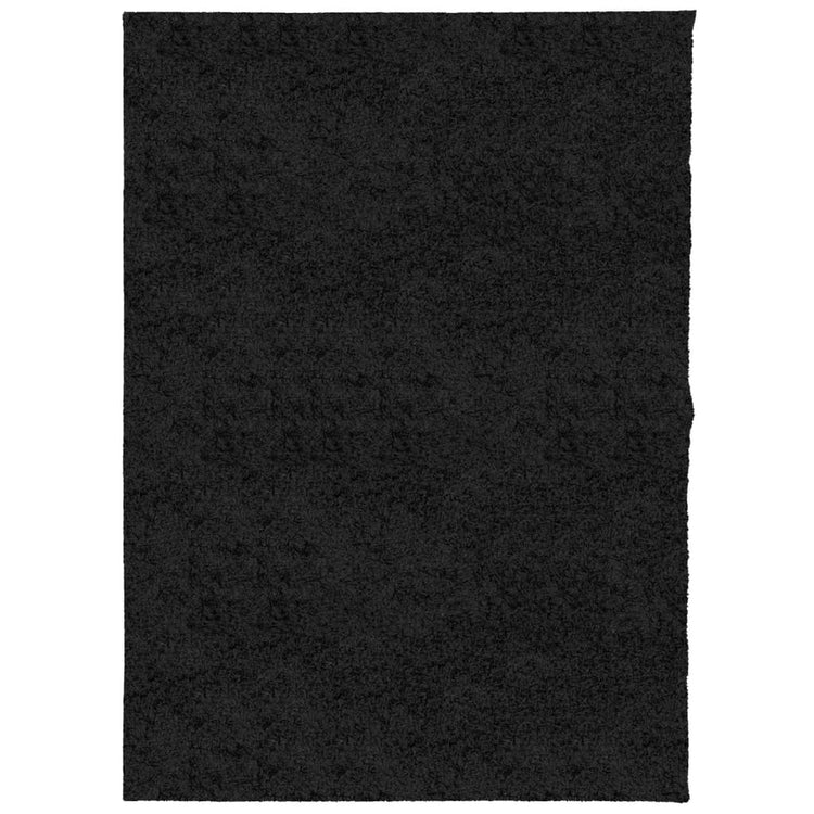 Vidaxl tapis Pampelona Shaggy hautement moderne 240x340 cm noir
