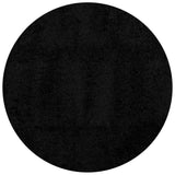 Vidaxl tapis Pampelona Shaggy hautement pôle moderne Ø 120 cm noir - afbeelding 2