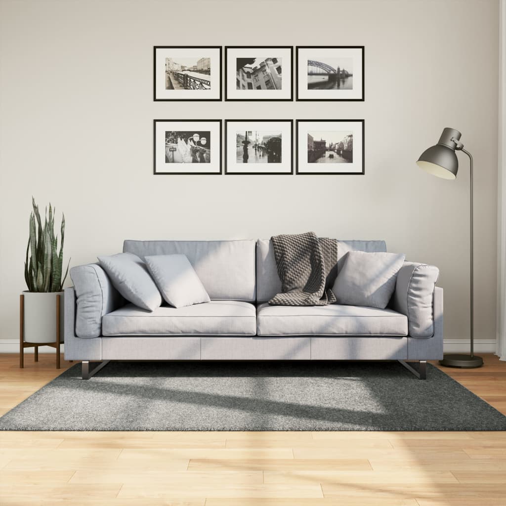 Vidaxl tapis Pampelona Shaggy hautement moderne 120x170 cm vert