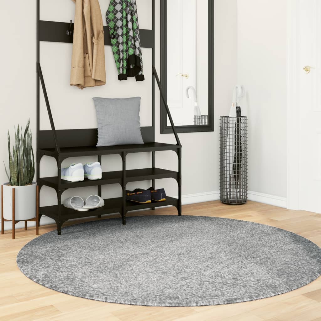Vidaxl tapis Pampelune Shaggy très moderne Ø 160 cm vert