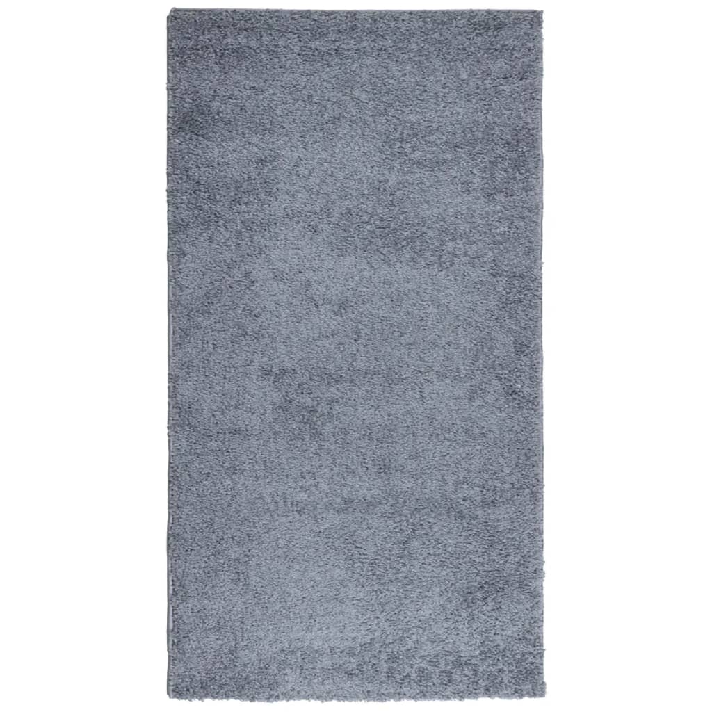Vidaxl tapis Pampelune Shaggy hautement moderne 80x150 cm bleu