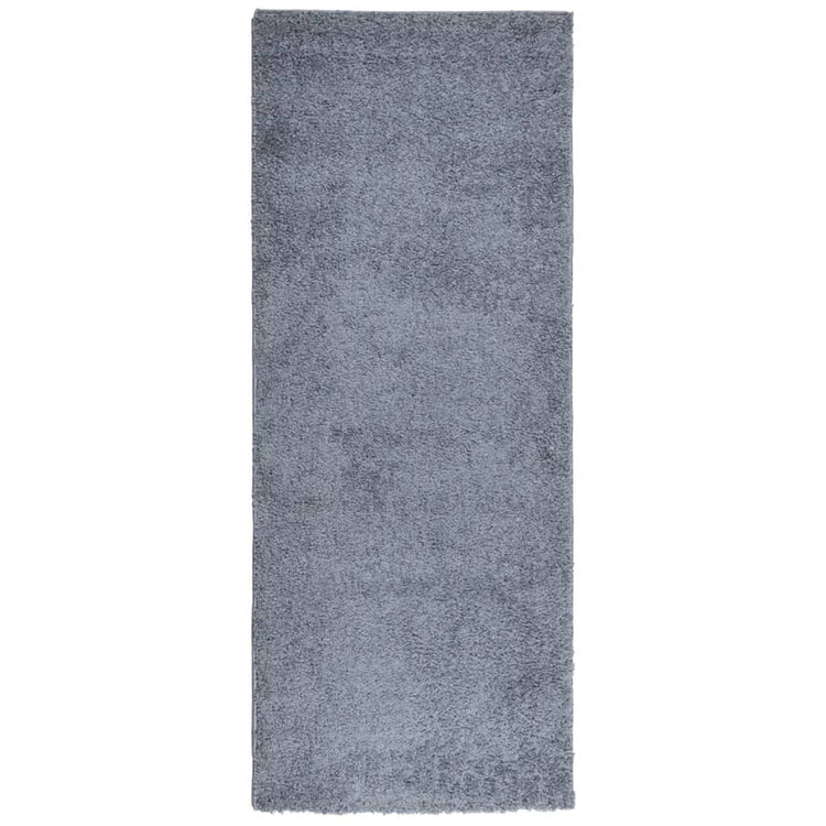 Vidaxl tapis Pampelona Shaggy hautement moderne 80x200 cm bleu