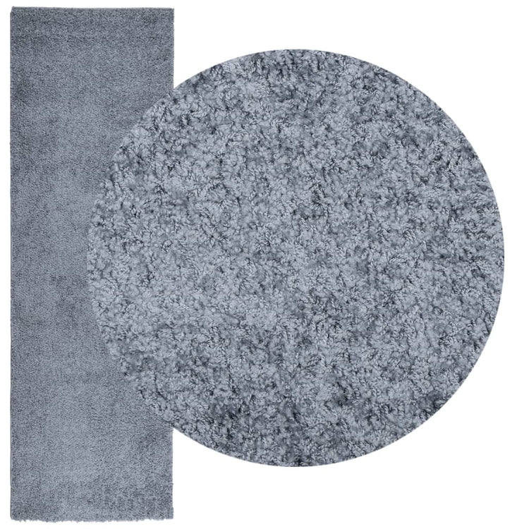 Vidaxl tapis Pampelona Shaggy hautement moderne 80x250 cm bleu