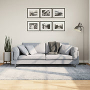 Vidaxl tapis Pampelona Shaggy hautement moderne 160x230 cm bleu - afbeelding 1