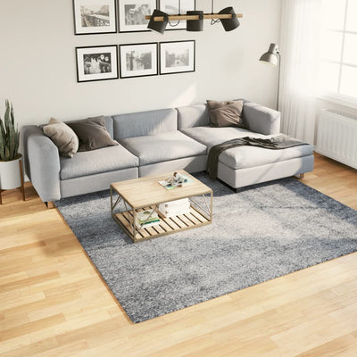 Vidaxl tapis Pampelune Shaggy hautement moderne 240x240 cm bleu
