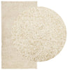 Tapis vidaxl Haut-pile haut de gamme moderne 80x150 cm de couleur or