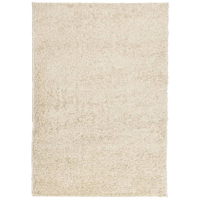 Tapis vidaxl Haut-pile hauts moderne 140x200 cm de couleur or