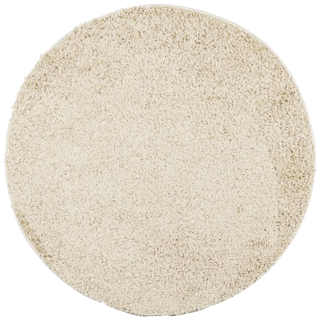 Vidaxl tapis Pampelune Shaggy hautement moderne Ø 80 cm Gold coloré