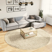 Vidaxl tapis Pampelune Shaggy hautement moderne Ø 240 cm Couleur en or - afbeelding 1
