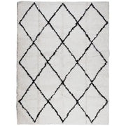 Vidaxl tapis Pampelune Shaggy hautement pôle 300x400 cm crème et noir - afbeelding 2