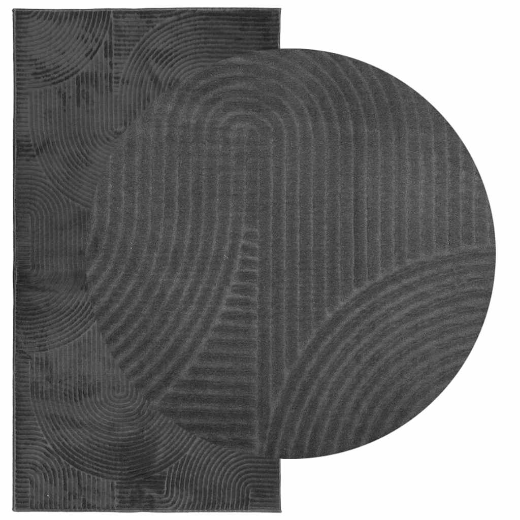 VidaXL tapis Iza poils courts scandinave 80x150 cm anthracite