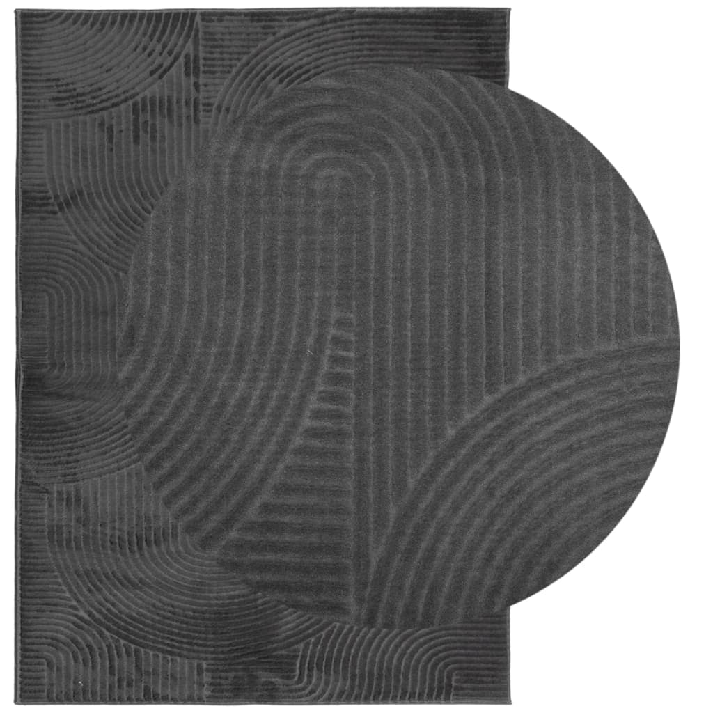 VidaXL tapis iza poils ras scandinave 240x340 cm anthracite