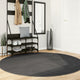 Vidaxl tapis iza poils courts scandinave ø 200 cm anthracite
