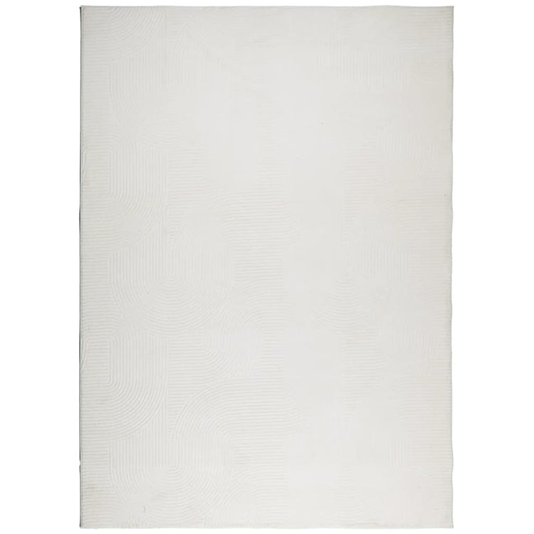 VidaXL tapis Iza poils courts scandinave 200x280 cm crème