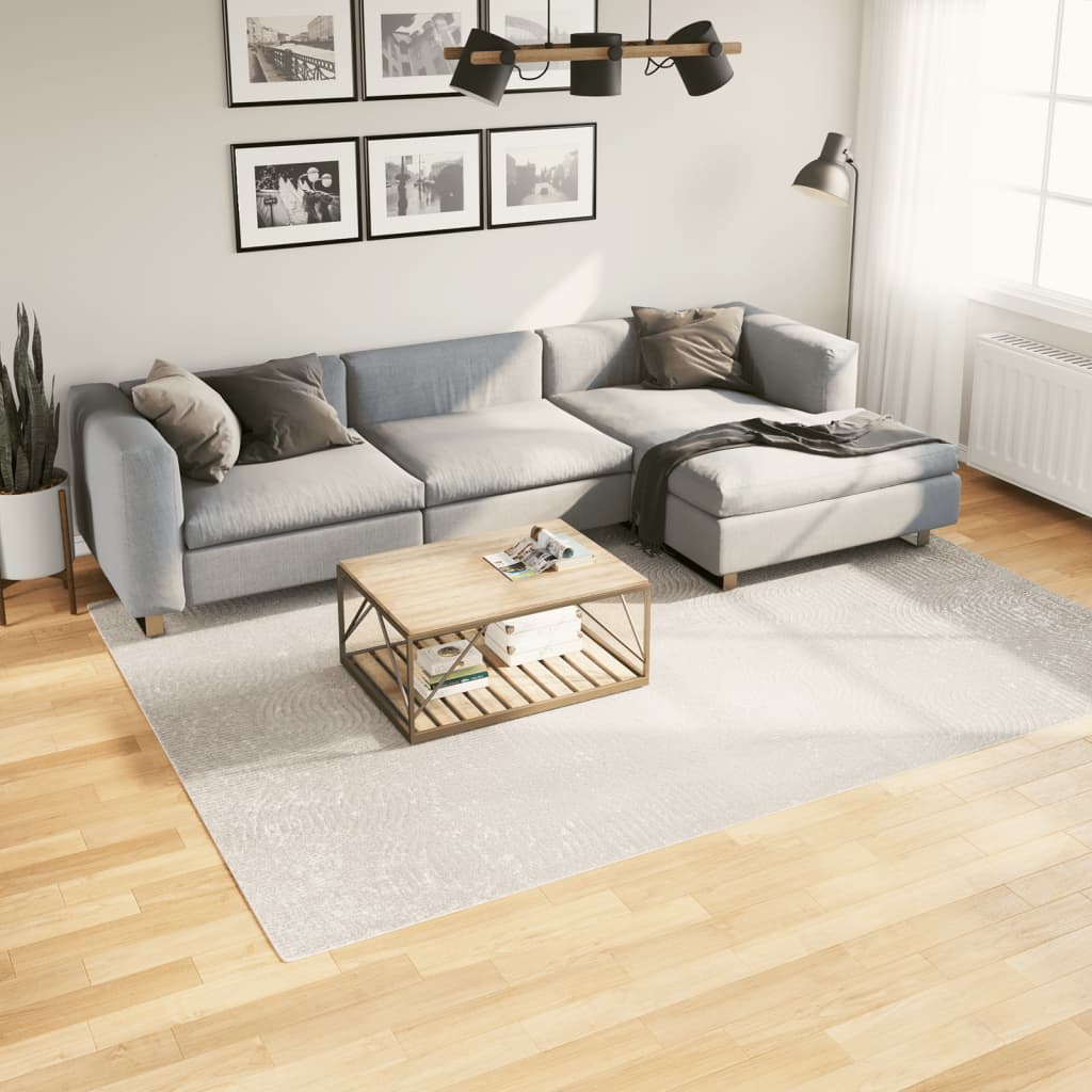 VidaXL tapis Iza poils courts scandinave 200x280 cm crème