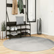 Vidaxl tapis iza poils courts scandinave ø 160 cm gris