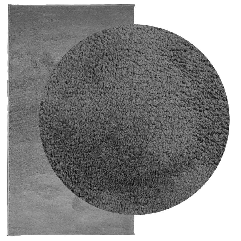 Tapis Vidaxl Oviedo Low -Pile 80x150 cm anthracite -colored