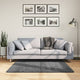 VidaXL tapis oviedo poils ras 120x120 cm anthracite
