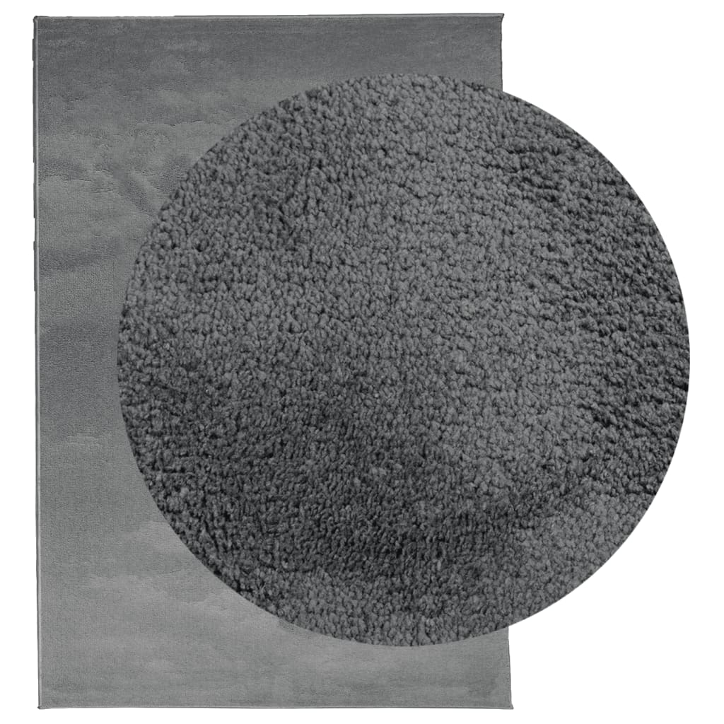 Tapis Vidaxl Oviedo Low -Pile 160x230 cm anthracite -colored