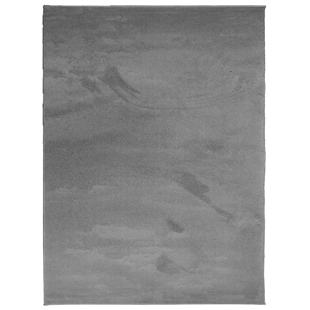 Vidaxx tapis oviedo poils ras 240x340 cm anthracite