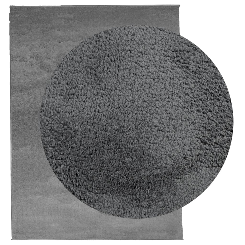 Vidaxx tapis oviedo poils ras 240x340 cm anthracite