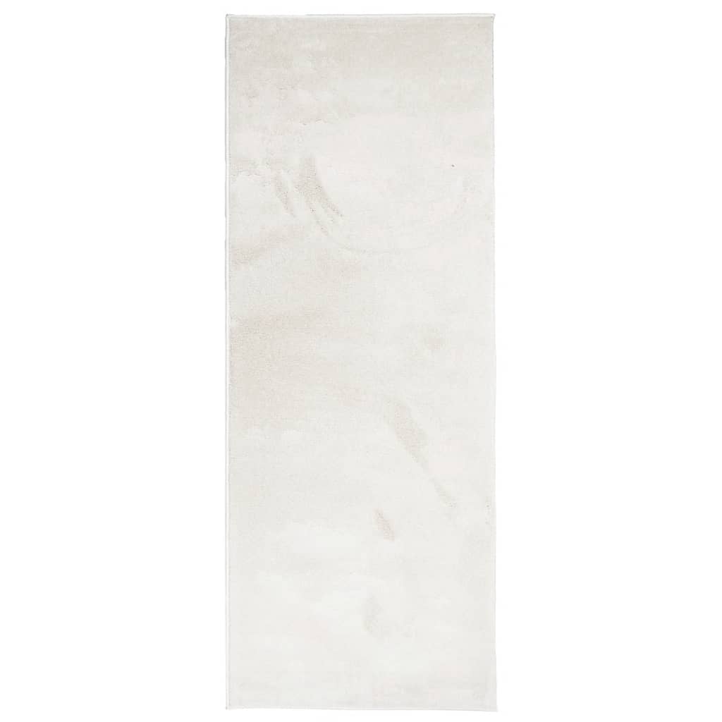 Tapis Vidaxl Oviedo Low -Pile 80x200 cm beige