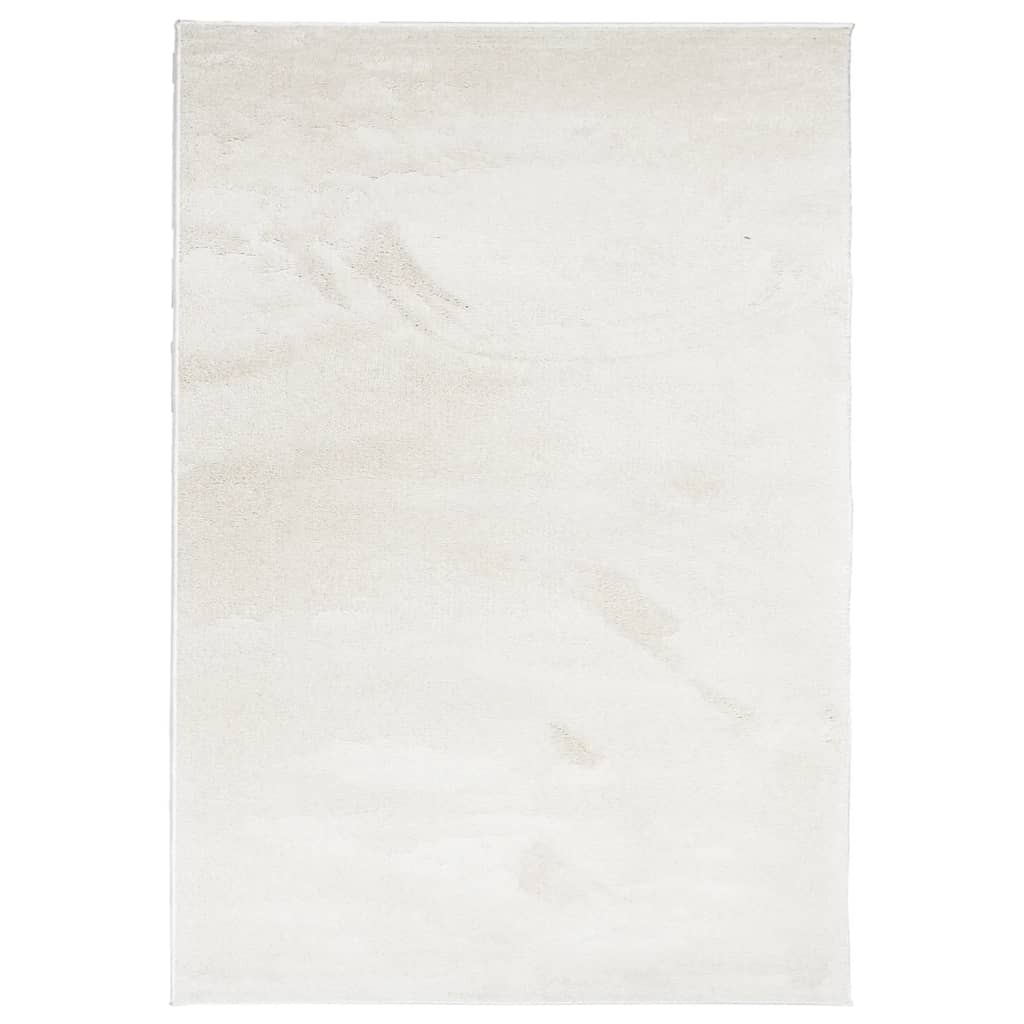 VidaXL tapis oviedo poils ras 160x230 cm beige