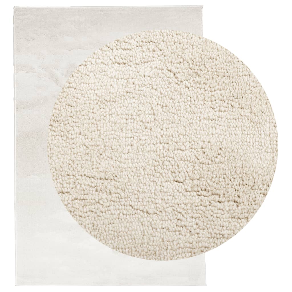 VidaXL tapis oviedo poils ras 160x230 cm beige